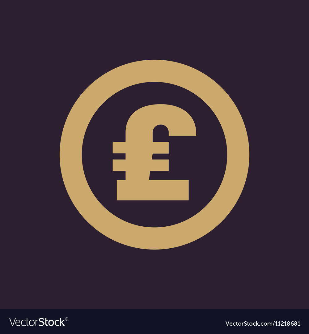 Pound sterling icon cash and money wealth