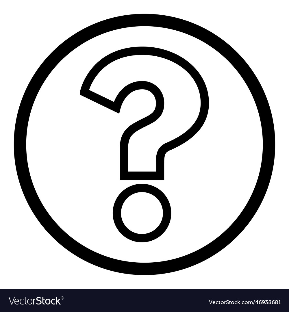 Question icon circle symbol sign