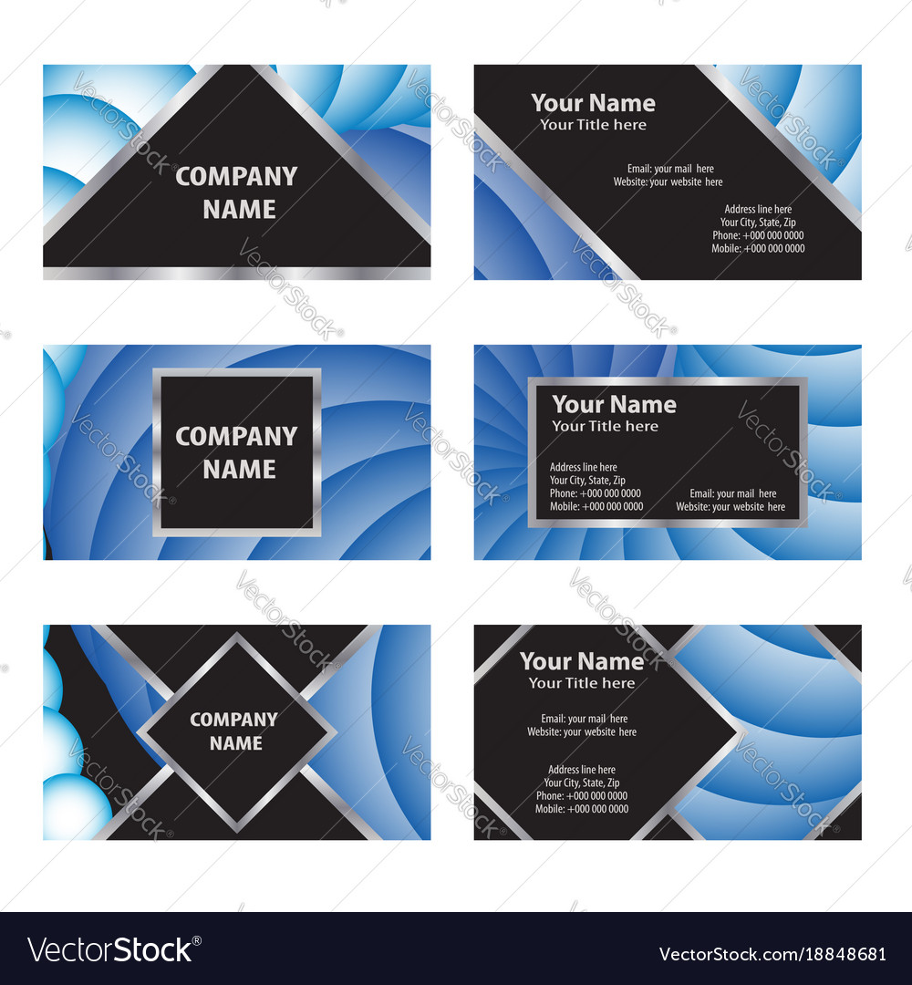 Set of business cards