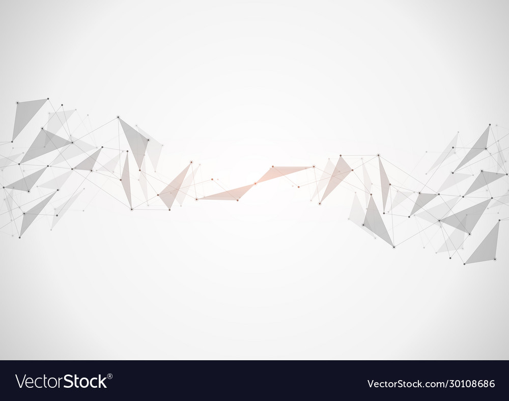Abstract connecting dots and lines connection vector image Abstract connecting dots and lines connection