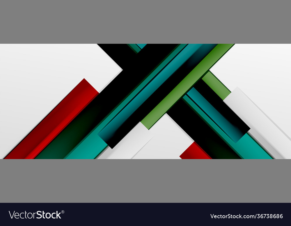 Multicolored lines background design template Vector Image Multicolored lines background design template