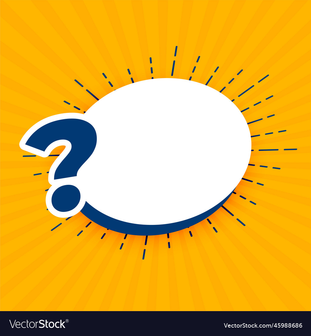 Question mark background with text space area