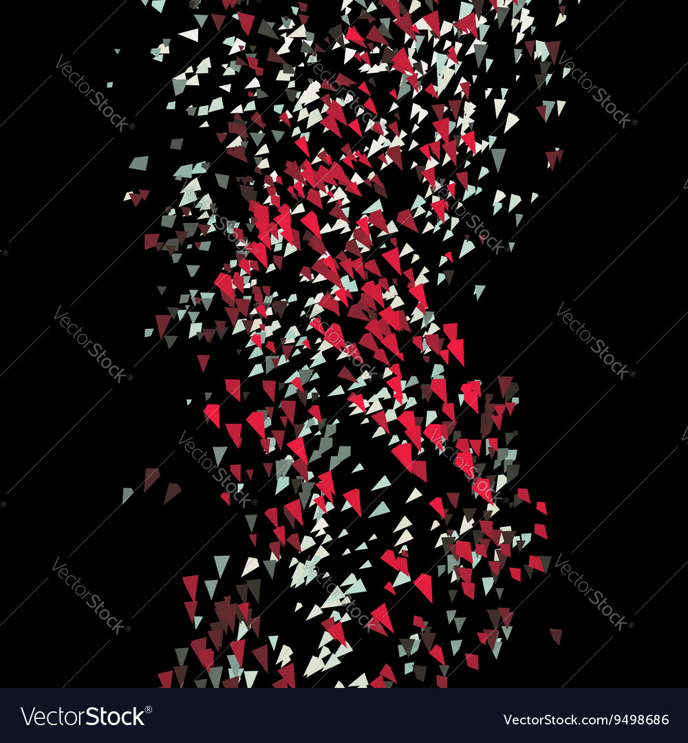 Tornado pyramids in empty space chaotic particles