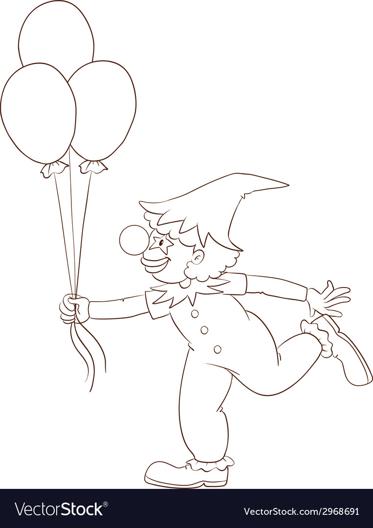 A simple sketch of clown