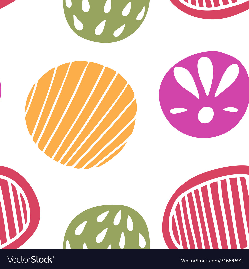 Abstract seamless pattern with circles