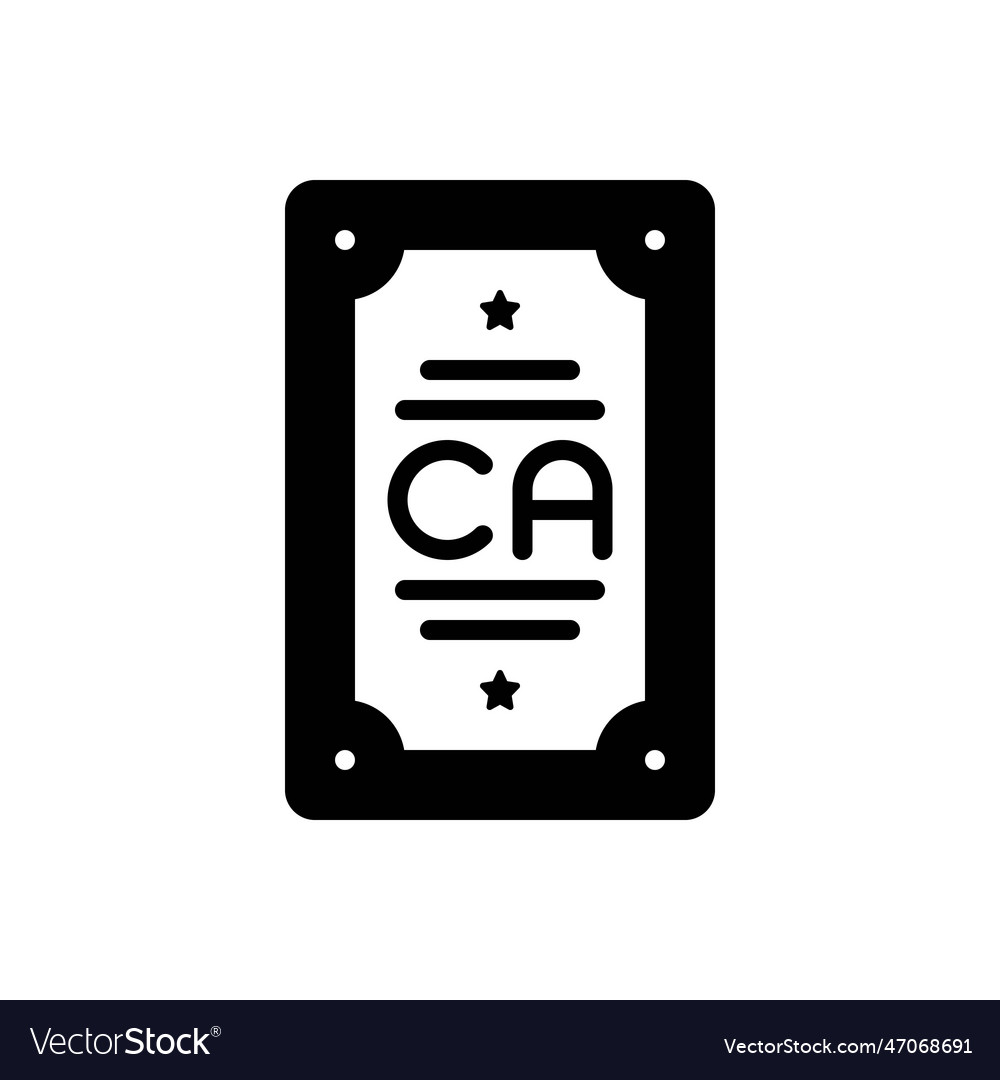 Ca Royalty Free Vector Image - VectorStock