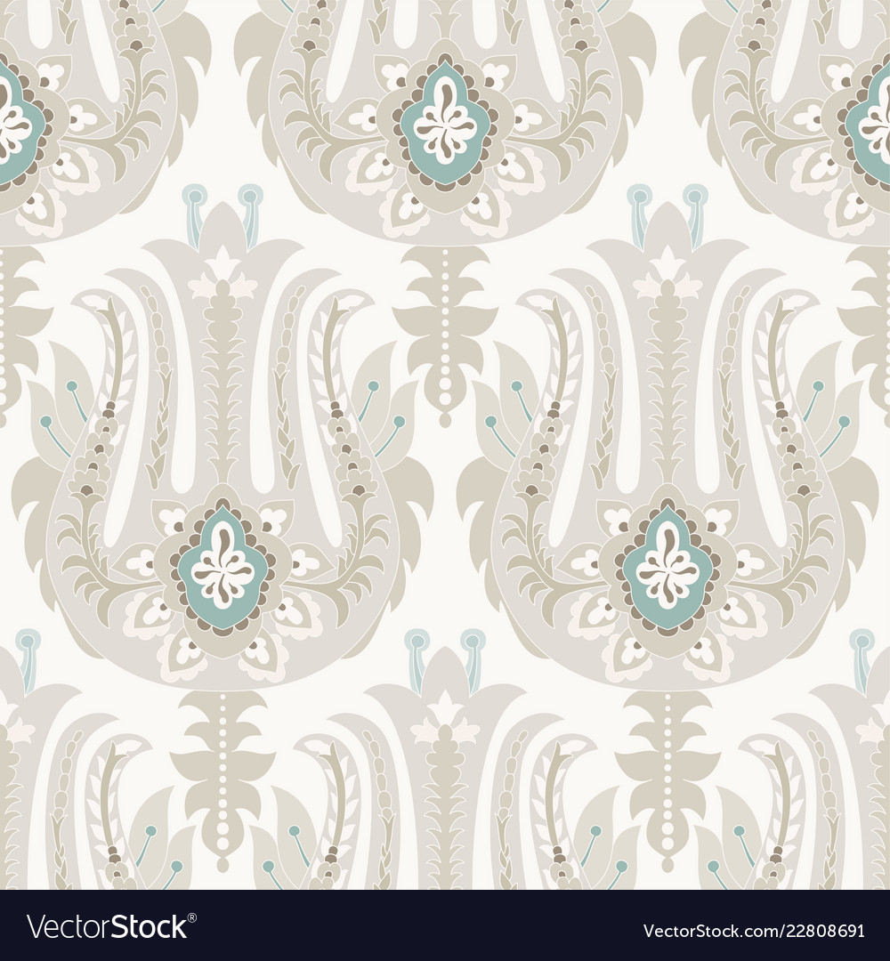 Colorful seamless paisley pattern decorative Vector Image