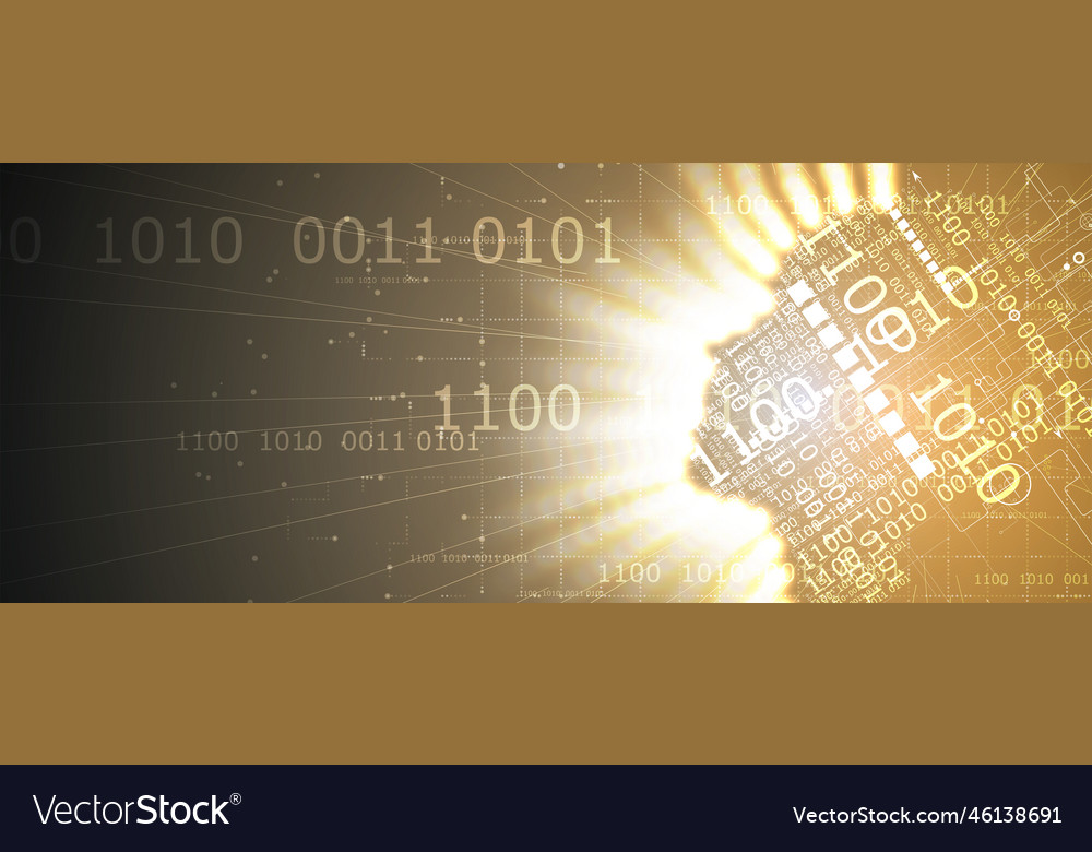 Conceptual technology of artificial intelligence vector image Conceptual technology of artificial intelligence