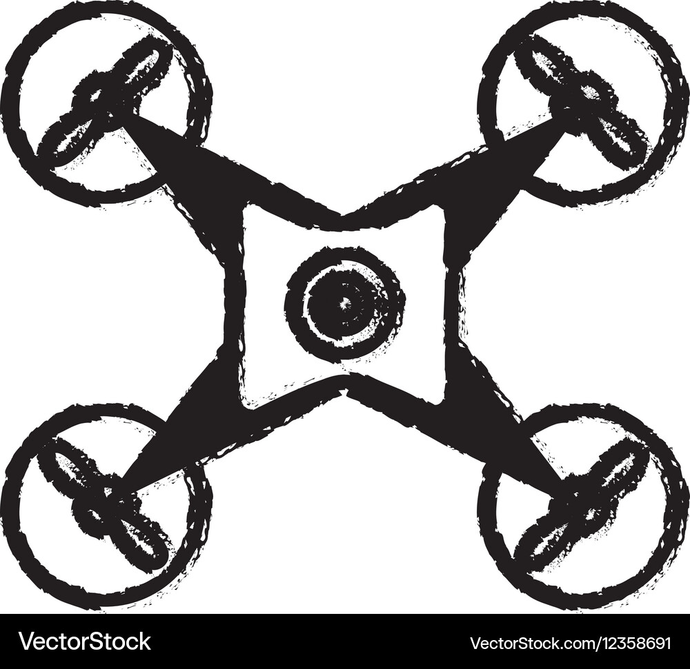 Drone robot technology Royalty Free Vector Image