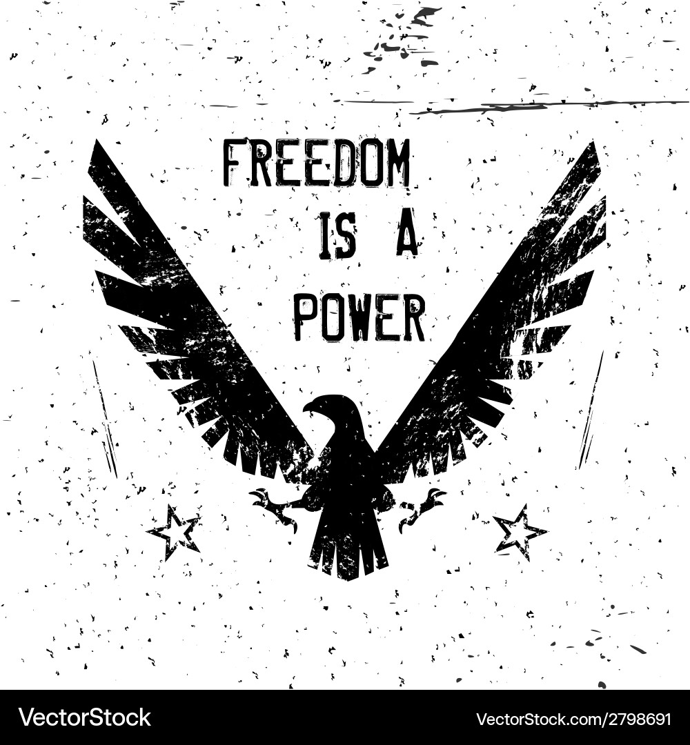 Eagle poster Royalty Free Vector Image - VectorStock