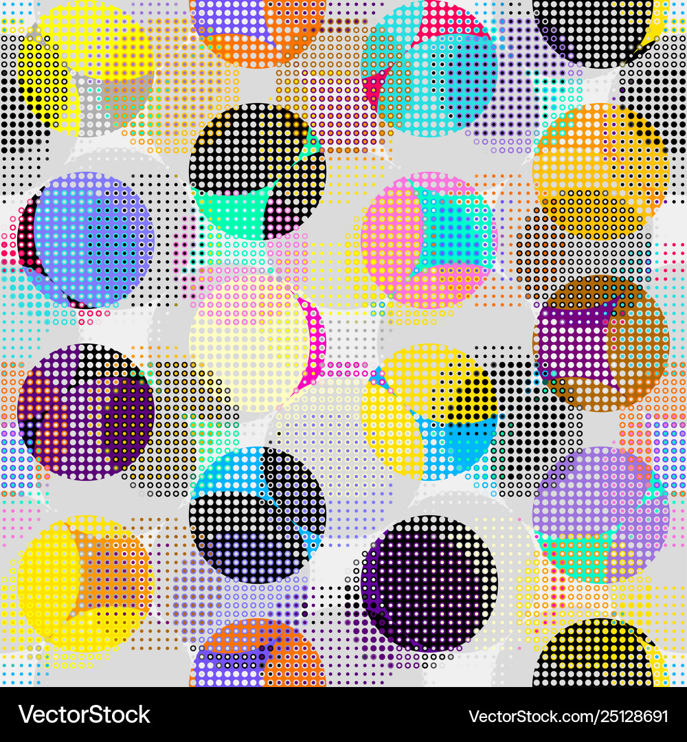 Geometric abstract pattern polka dot pattern Vector Image