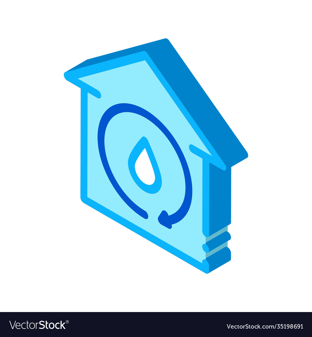 House water isometric icon