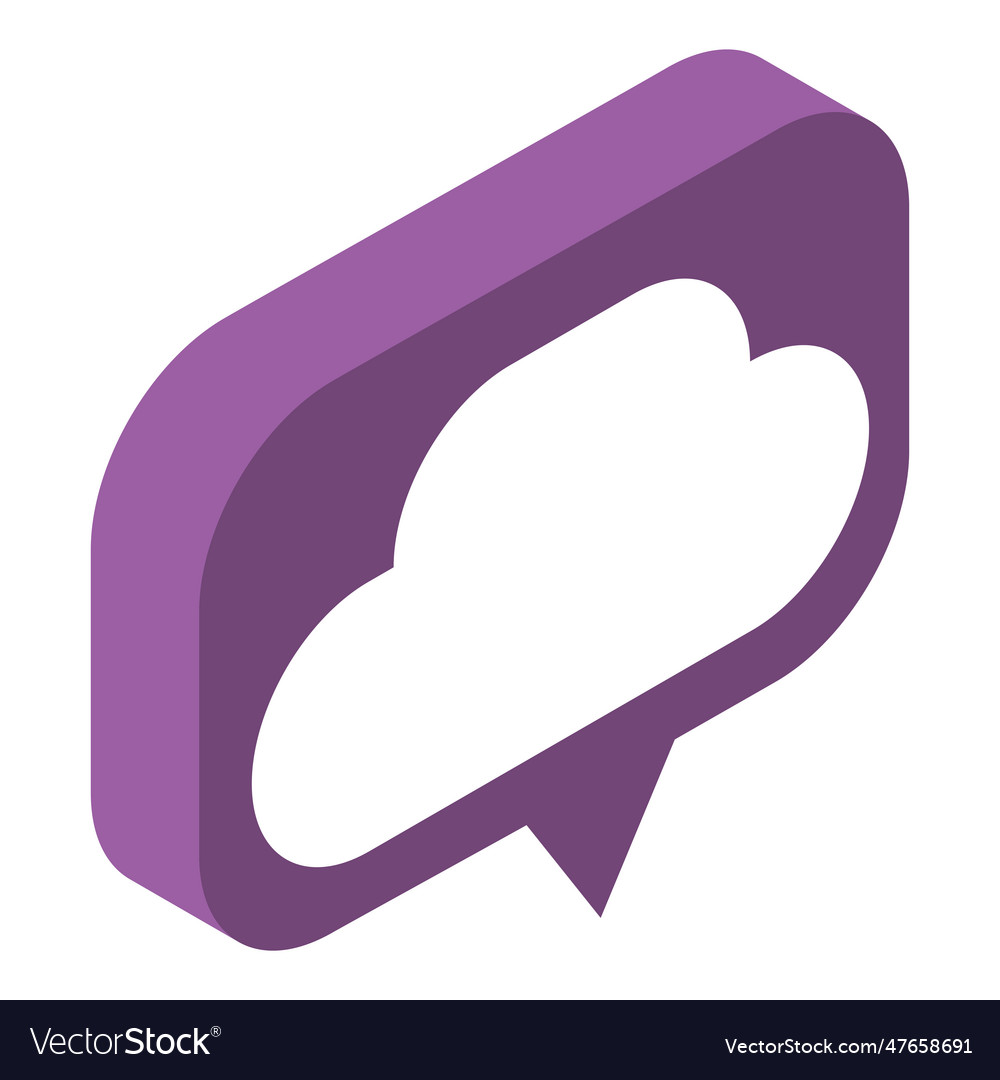 Isolated cloud network streaming service icon