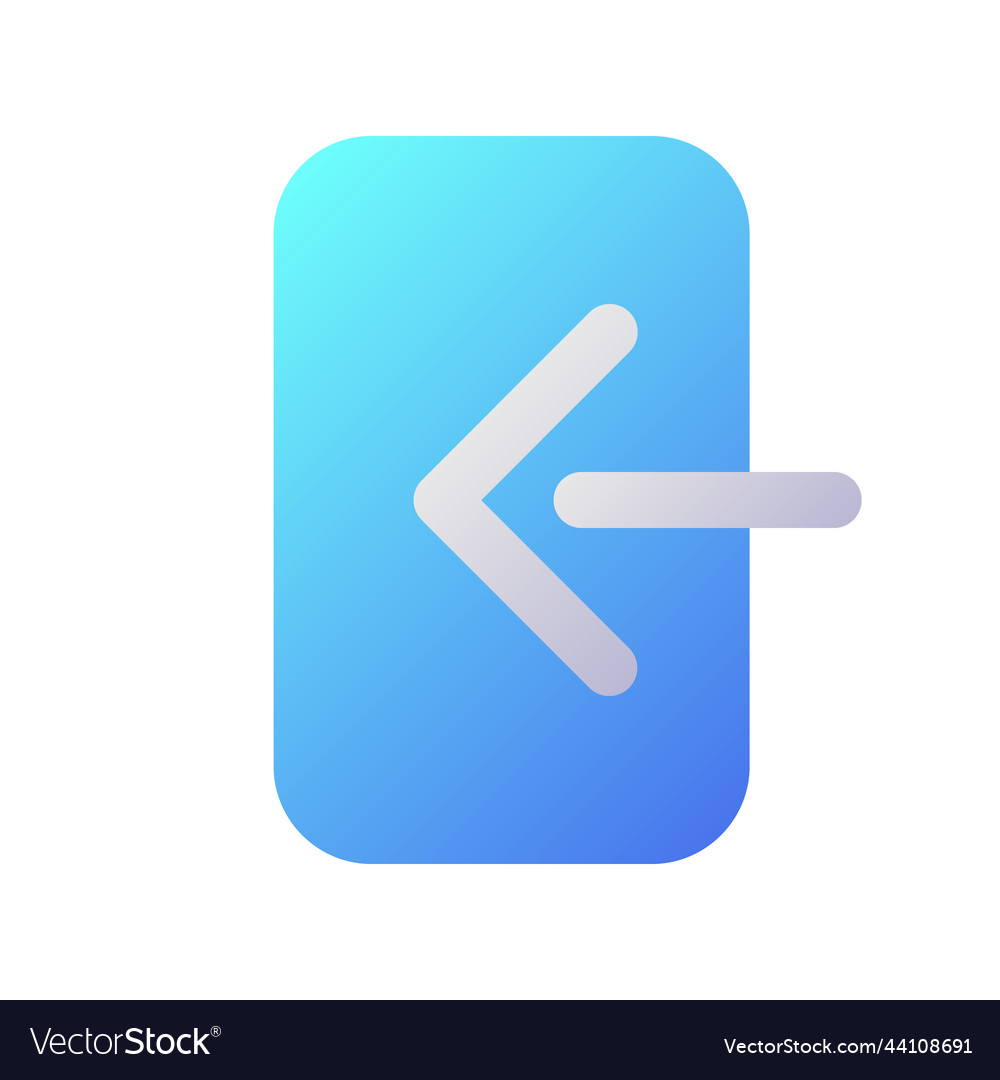 Login pixel perfect flat gradient two-color ui vector image Login pixel perfect flat gradient two-color ui