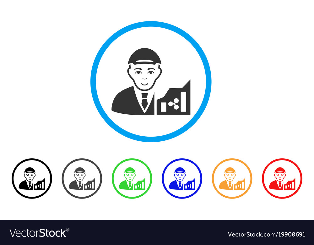 Ripple trader rounded icon
