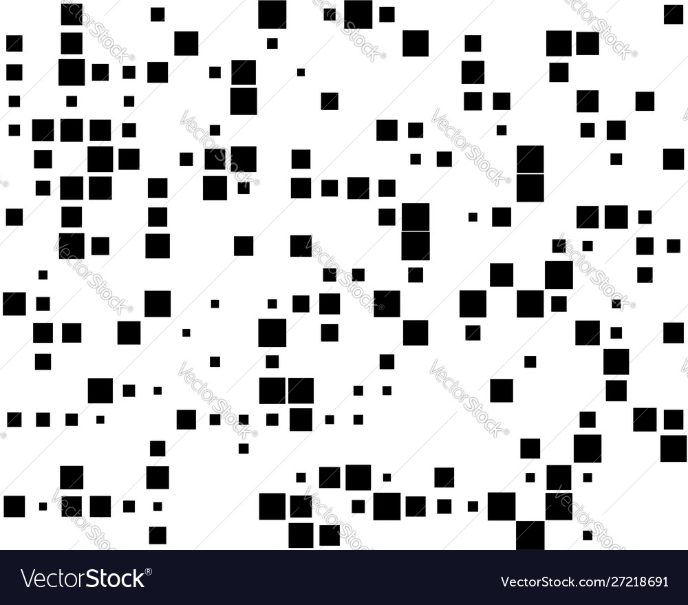 Squares pixelated block pixels random mosaic Vector Image