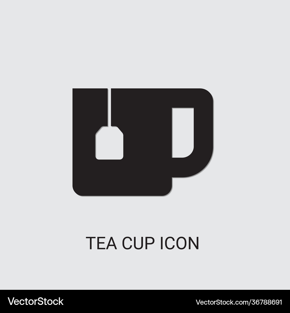 Tea cup icon Royalty Free Vector Image - VectorStock