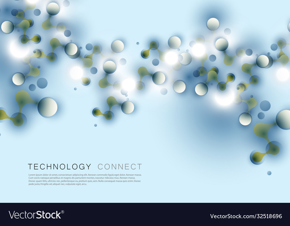 Abstract connection science and technology vector image Abstract connection science and technology