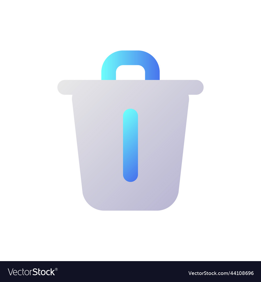 Delete pixel perfect flat gradient two-color ui Vector Image Delete pixel perfect flat gradient two-color ui