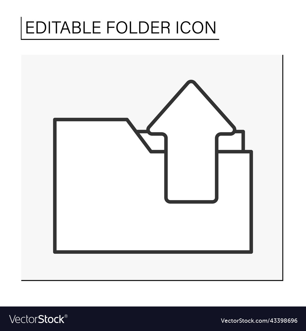 Document case line icon