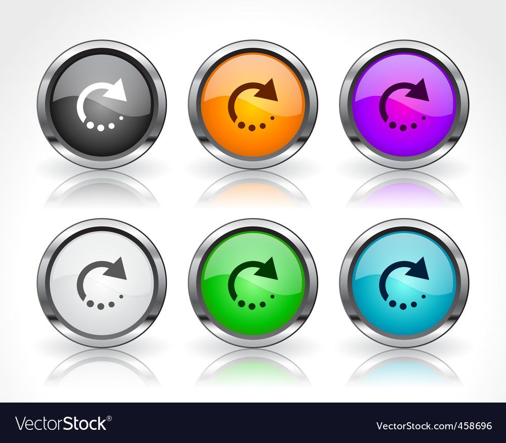 Modern Button Set - Shiny & Glossy