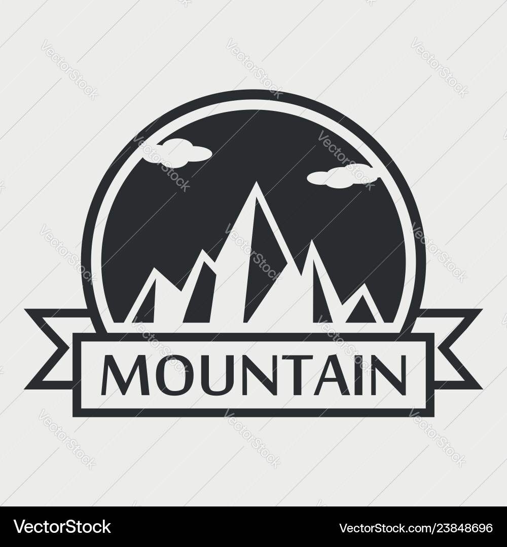 Mountain logo Royalty Free Vector Image - VectorStock