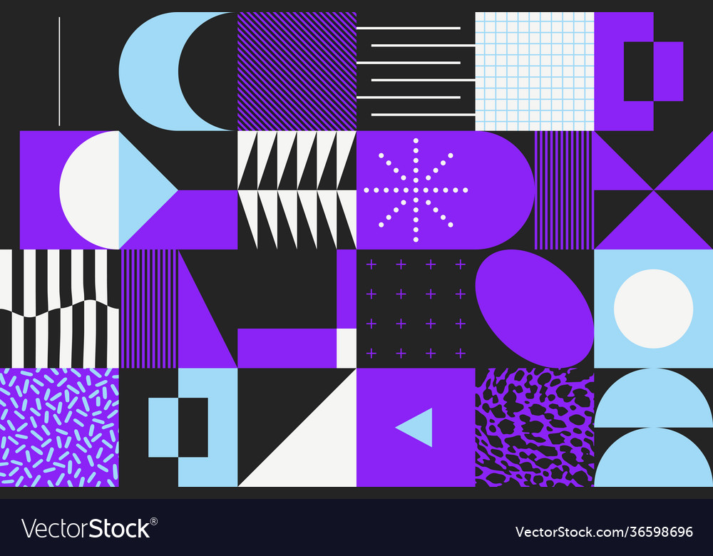 Neon abstract pattern design vector image Neon abstract pattern design