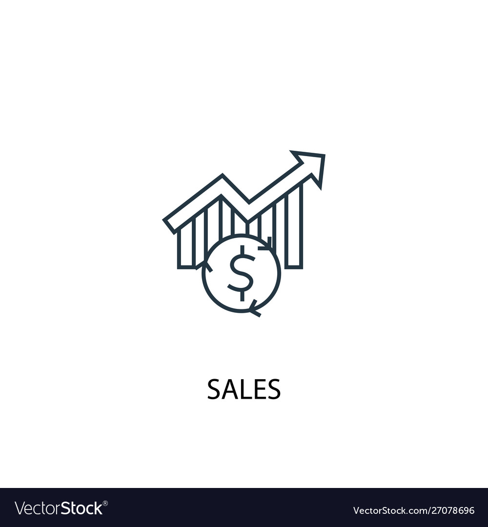 Sales Growth Line Icon