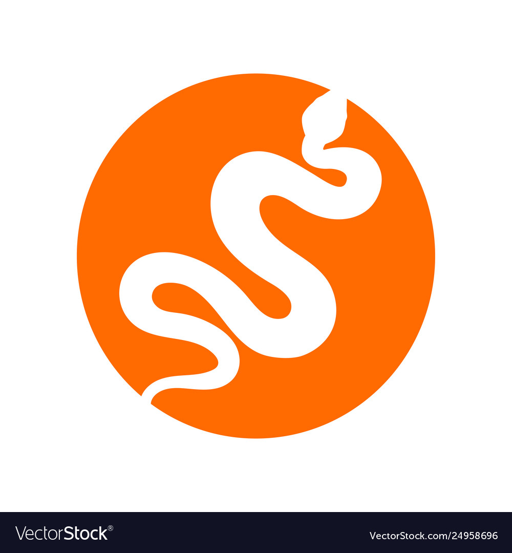 Sign silhouette snake isolated symbol icon