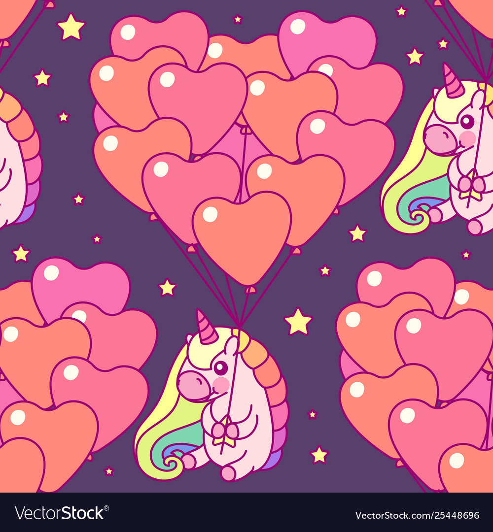 Unicorn seamless pattern