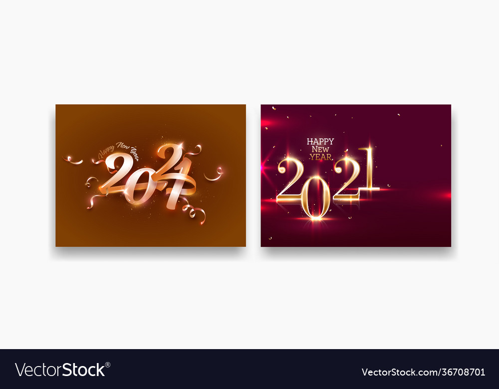 2021 happy new year text with lights effect