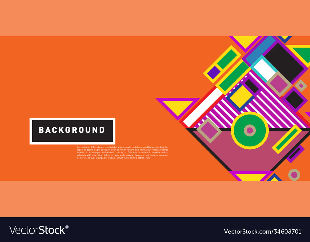 Abstract colorful rectangle background for banner vector image Abstract colorful rectangle background for banner