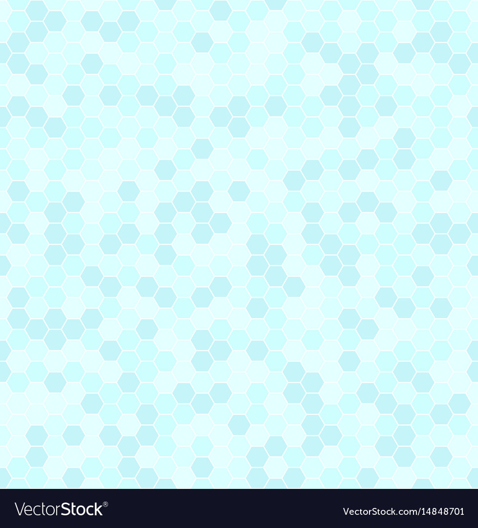Cyan hexagon pattern seamless