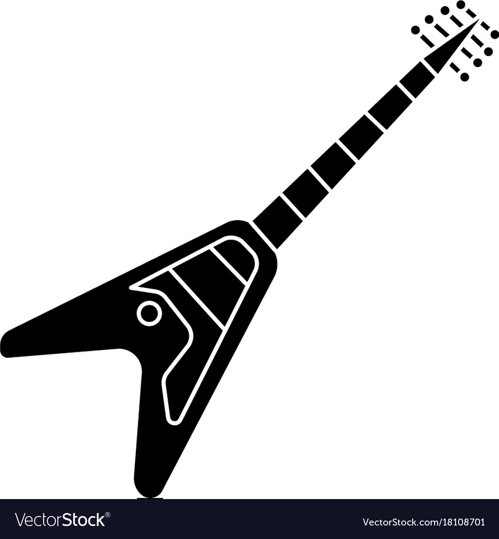 Guitar Electric - Electricguitar Icon Royalty Free Vector