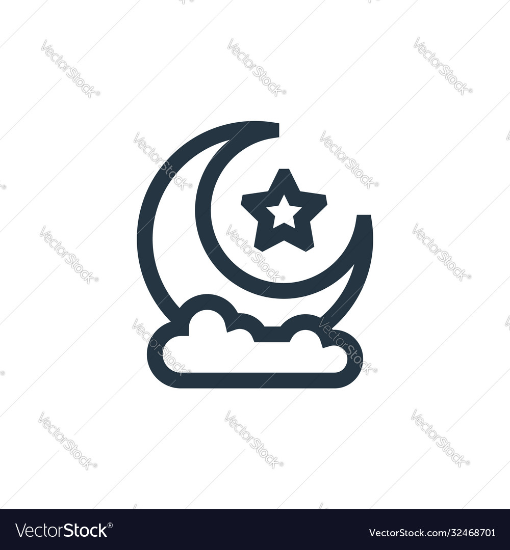 Half moon icon isolated on white background