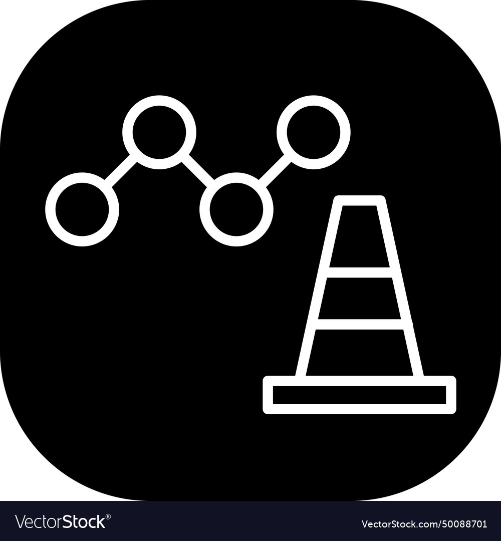 Implementation key performance indicator icon vector image Implementation key performance indicator icon
