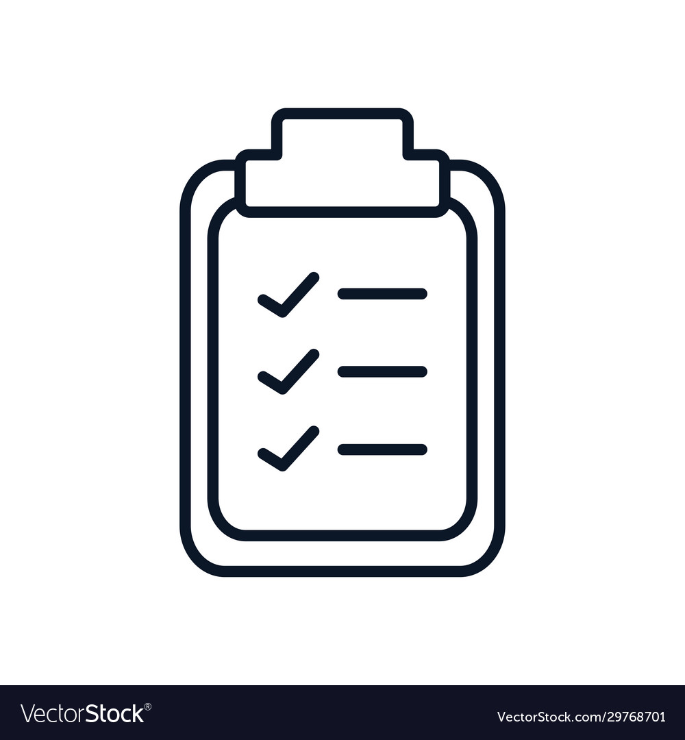 Isolated data document line style icon vector image Isolated data document line style icon