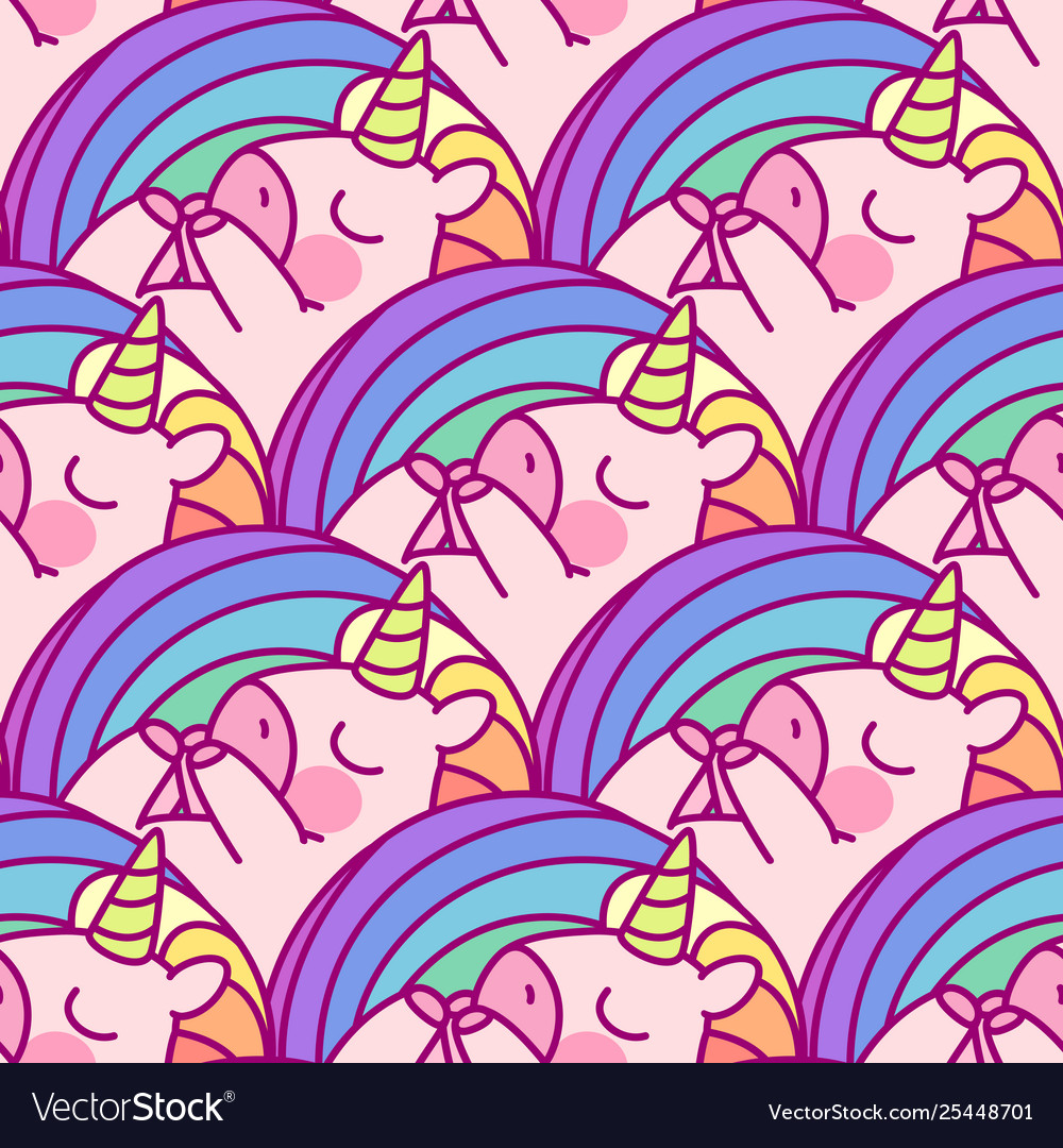 Rainbow Unicorn Pattern