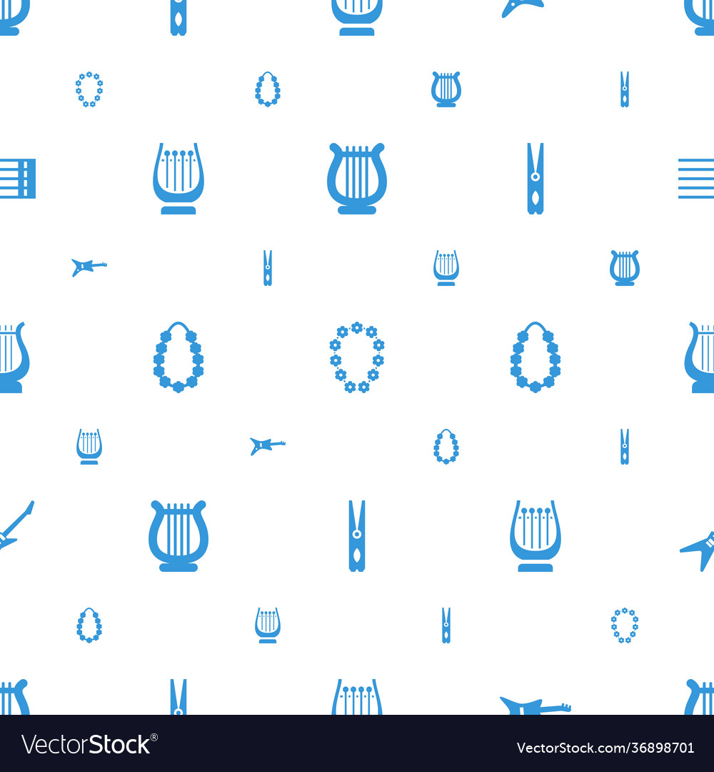 String icons pattern seamless white background