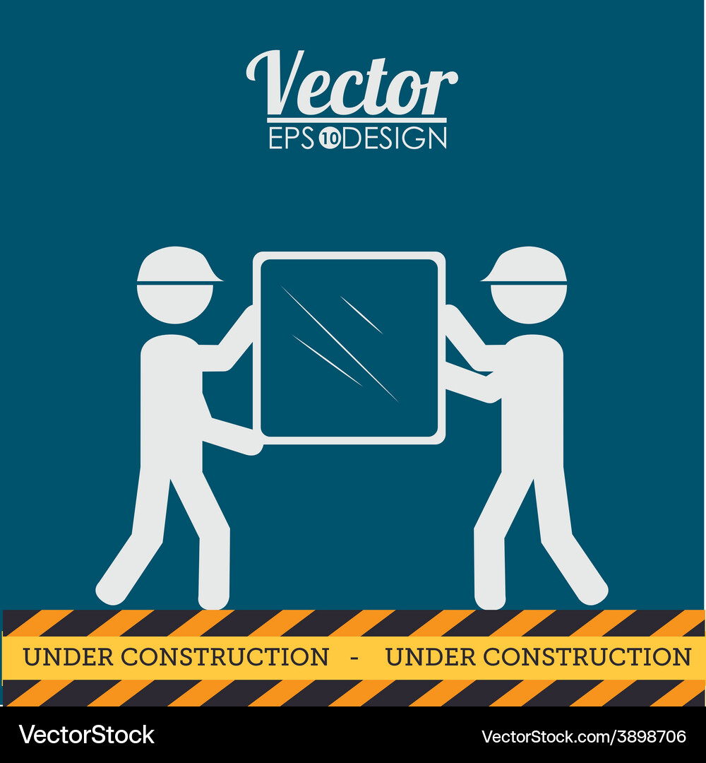 Construction design Royalty Free Vector Image - VectorStock
