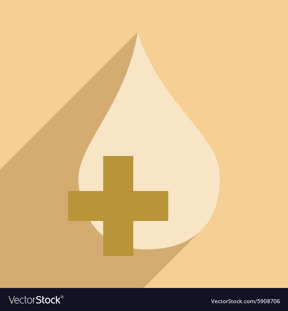 Flat with shadow icon and mobile application drop