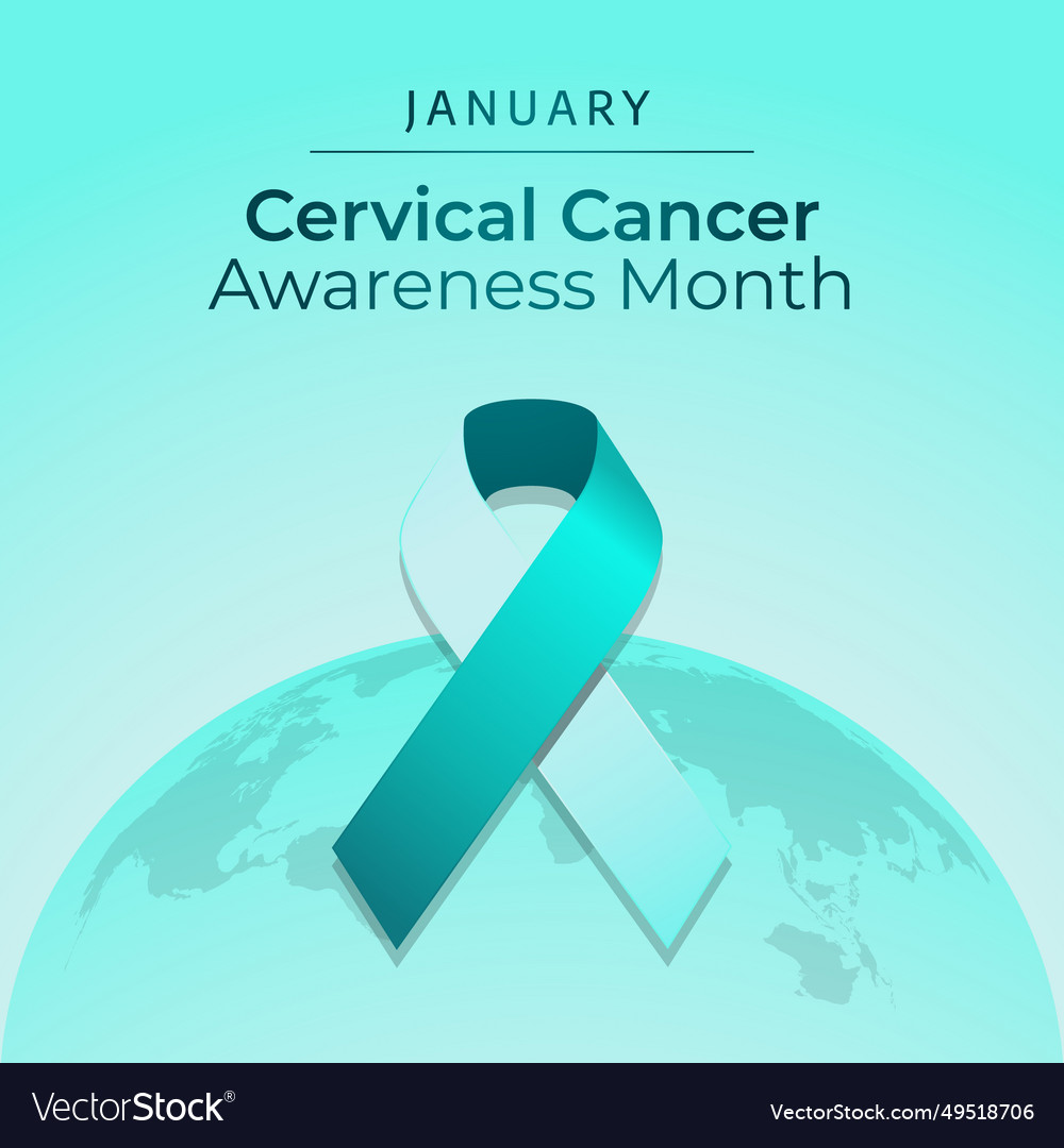 Flyers honoring cervical health awareness month Vector Image