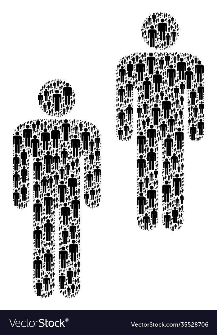 People icon recursion mosaic