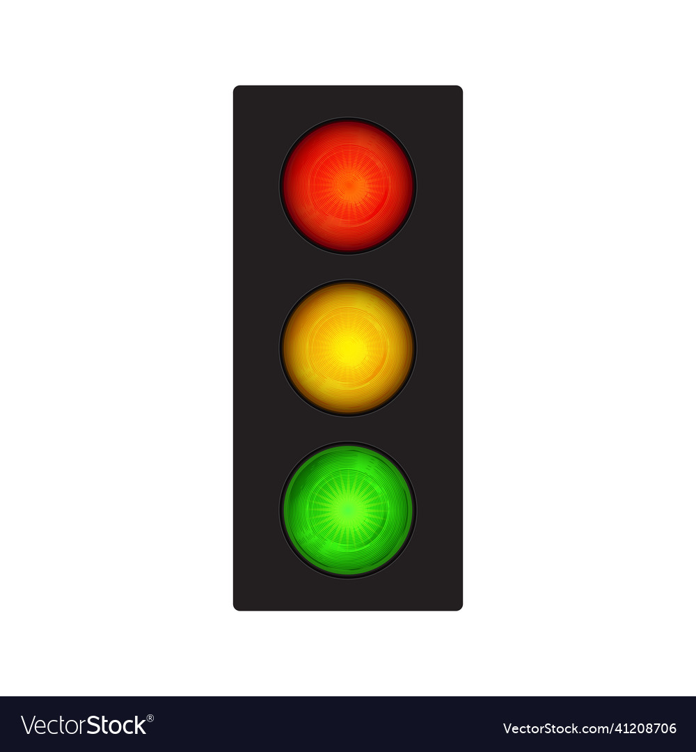 Road traffic light for control design flat