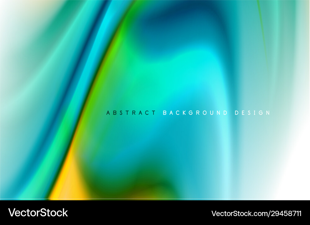 Abstract background - fluid color gradient waves Vector Image