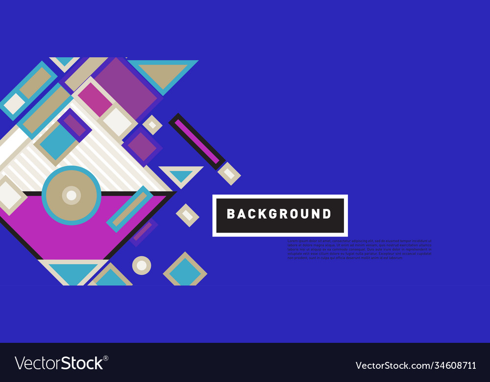 Abstract colorful rectangle background for banner