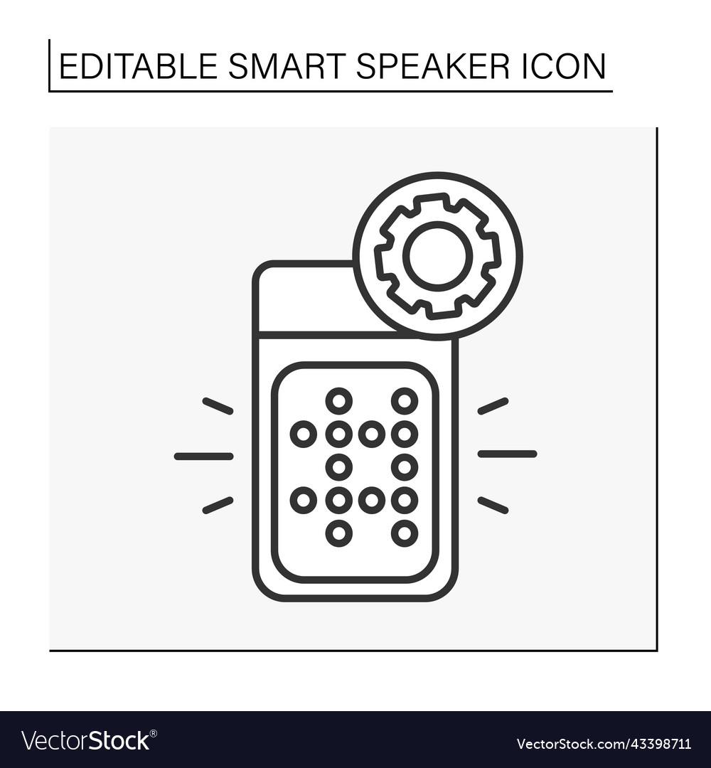 Application line icon vector image Application line icon