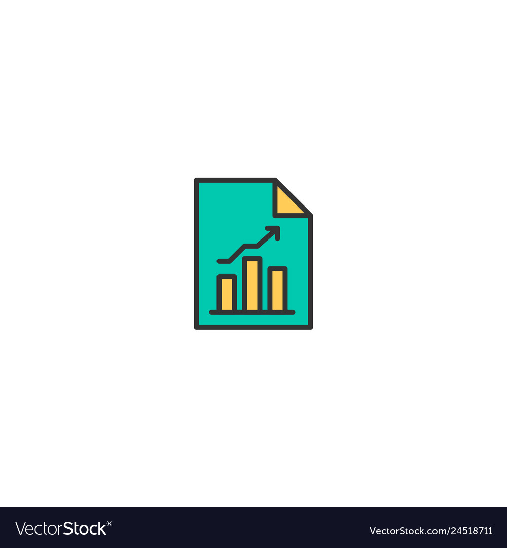 Bar chart icon design marketing