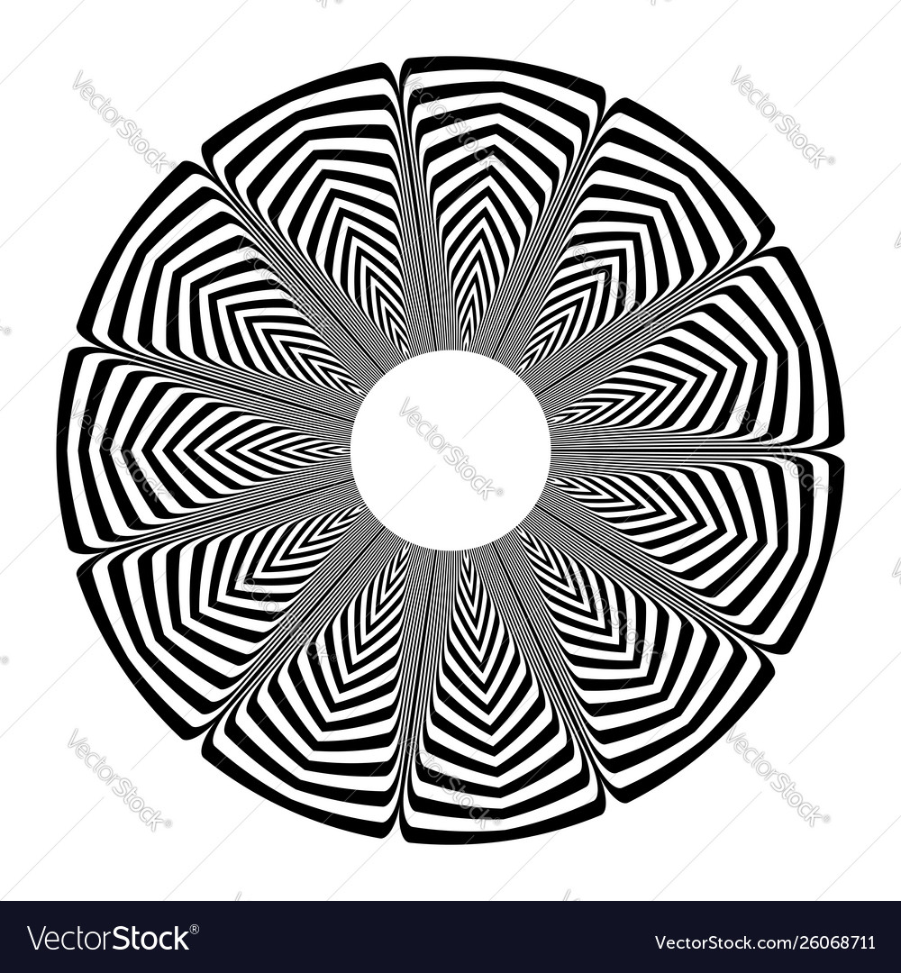 Circle geometric pattern Royalty Free Vector Image