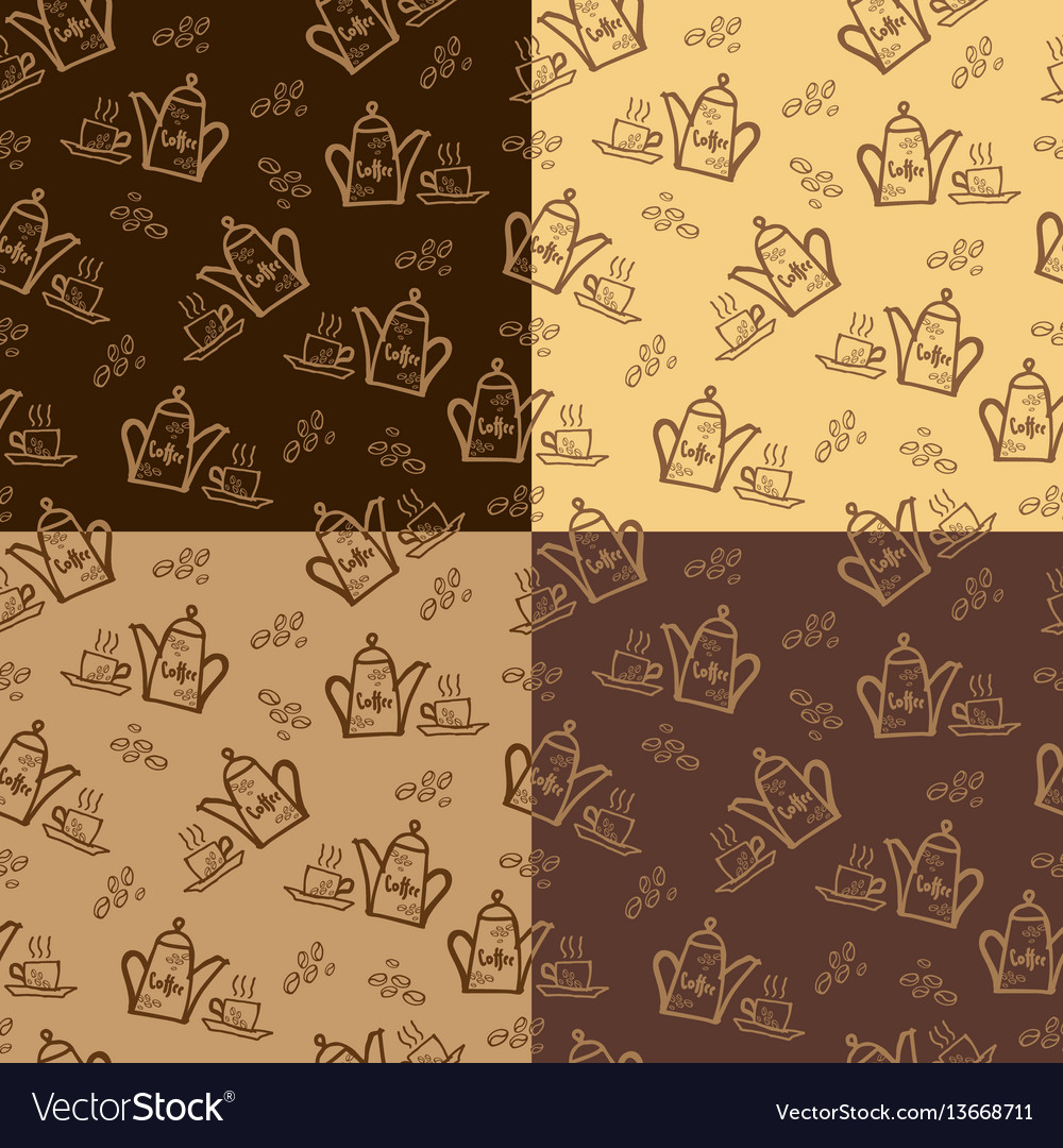 Coffee pattern template